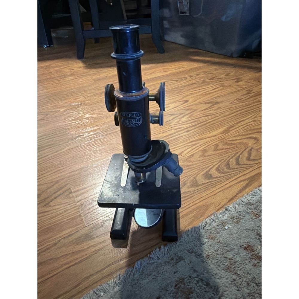 Vintage Microscope Spencer Lens Co Buffalo New York 89736 Scientific